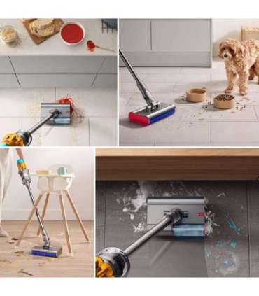 Dyson V12 Submarine 3-in-1 stick vacuum Battery Dry&wet HEPA Bagless 0.35 L Nickel, Yellow