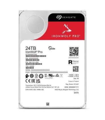 Seagate IronWolf Pro ST24000NT002 internal hard drive 24 TB 7200 RPM 512 MB 3.5" Serial ATA III