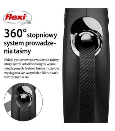 Flexi New CLASSIC 5 m Black Dog Retractable lead