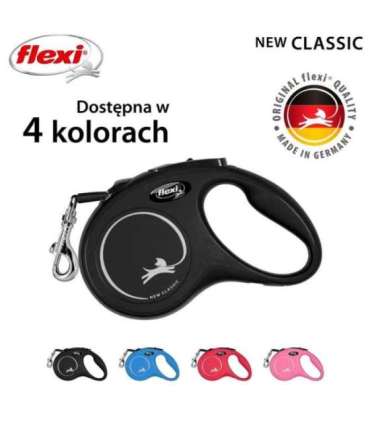 Flexi New CLASSIC 5 m Black Dog Retractable lead