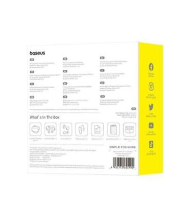 Baseus Bowie E20 Headset Wireless In-ear Calls/Music Bluetooth Black