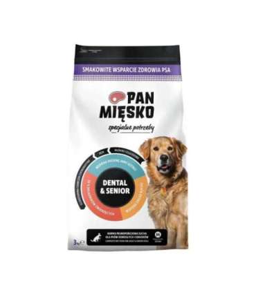 PAN MIĘSKO Special needs Dental & Senior - dry dog food - 3kg