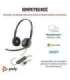 HP Poly Blackwire 3220 Stereo USB-C Headset +USB-C/A Adapter