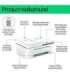 HP DeskJet 4220e Wireless All-in-One Color Printer, Instant Ink Copier, Scanner