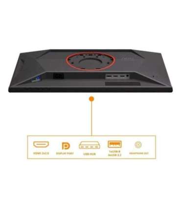 AOC 25G4KUR 25 " Fast IPS FHD 16:9 420 Hz 1 ms 1920 x 1080 pixels 350 cd/m² HDMI ports quantity 2 |