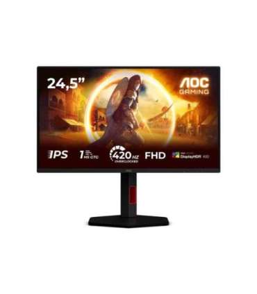 AOC 25G4KUR 25 " Fast IPS FHD 16:9 420 Hz 1 ms 1920 x 1080 pixels 350 cd/m² HDMI ports quantity 2 |
