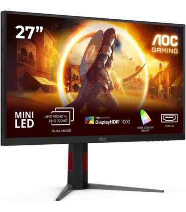 AOC U27G4XM 27 " Fast IPS UHD 16:9 160 Hz 1 ms 3840 x 2160 pixels 1200 cd/m² HDMI ports quantity 1