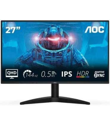 AOC Q27B36X 27 " IPS QHD 16:9 144 Hz 4 ms 2560 x 1440 pixels 300 cd/m² HDMI ports quantity 1 |