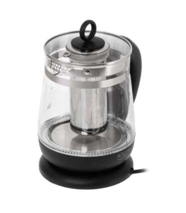 Adler Kettle AD 1299 Electric 2200 W 1.5 L Glass 360° rotational base Black