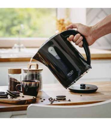 Adler Kettle AD 1244 Electric 1850 W 2.5 L Plastic 360° rotational base Black