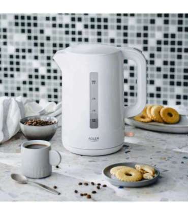 Adler Kettle AD 1386 Electric 1850 W 2.2 L Plastic 360° rotational base White