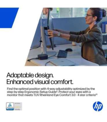 HP 527pf Series 5 Pro FHD Monitor - 27" 1920x1080 FHD 350-nit 120Hz AG, IPS, HDMI/DisplayPort, 4x USB-A, height adjustable/ti