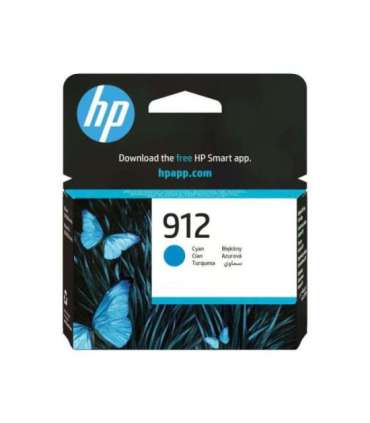 HP 912 Cyan Original Ink Cartridge (3YL77AE)