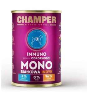 CHAMPER Immuno Monoprotein Turkey - wet dog food - 400g