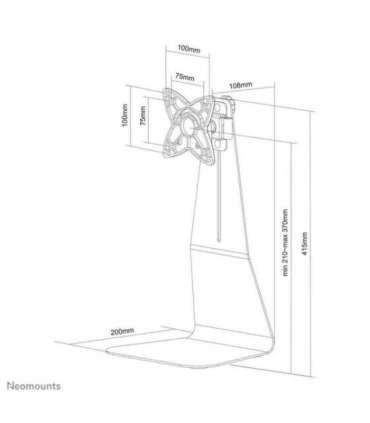 TV SET ACC DESK MOUNT 10-27"/FPMA-D850BLACK NEOMOUNTS