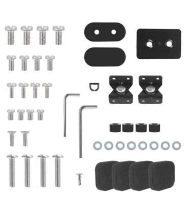 Maclean MC-386 Universal TV Stand Base for Cabinet Dresser Table Desk 32" - 75" 40kg VESA 35° Rotating Temepred Glass