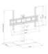 Maclean MC-386 Universal TV Stand Base for Cabinet Dresser Table Desk 32" - 75" 40kg VESA 35° Rotating Temepred Glass