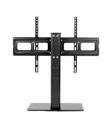 Maclean MC-386 Universal TV Stand Base for Cabinet Dresser Table Desk 32" - 75" 40kg VESA 35° Rotating Temepred Glass