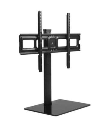 Maclean MC-386 Universal TV Stand Base for Cabinet Dresser Table Desk 32" - 75" 40kg VESA 35° Rotating Temepred Glass