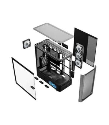 MODECOM PC CASE VOLCANO AQ 400 ARGB MIDI BLACK