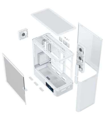 MODECOM PC CASE VOLCANO AQ 400 ARGB MIDI WHITE