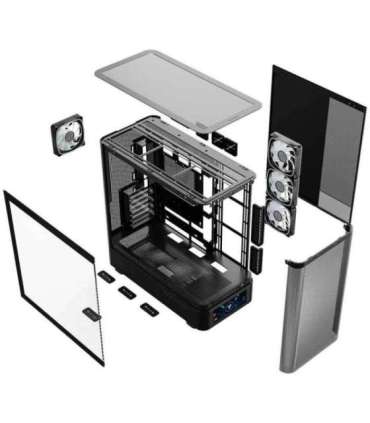 MODECOM PC CASE VOLCANO AQ 500 ARGB MIDI BLACK