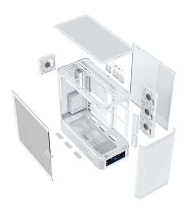 MODECOM PC CASE VOLCANO AQ 500 ARGB MIDI WHITE