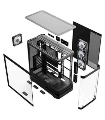 MODECOM PC CASE VOLCANO AQ 200 ARGB MIDI BLACK