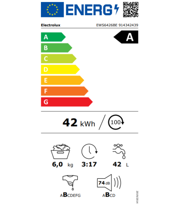 Washing machine ELECTROLUX EWS6426BE