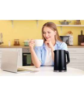 IDEAL Kettle 1.7 l, steel body, power 1500 W, black