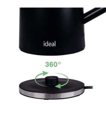 IDEAL Kettle 1.7 l, steel body, power 1500 W, black
