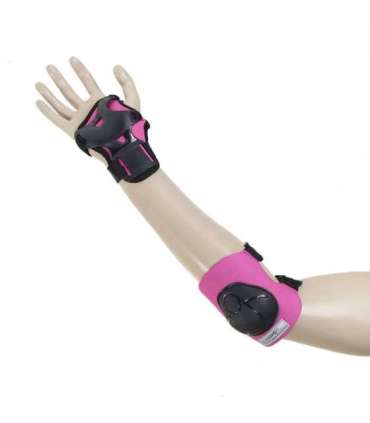 H210 SIZE M BLACK-PINK PROTECTORS SET NILS EXTREME