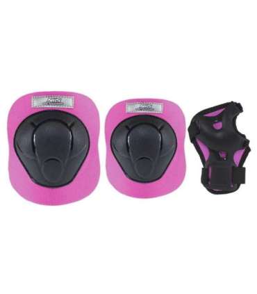 H210 SIZE M BLACK-PINK PROTECTORS SET NILS EXTREME