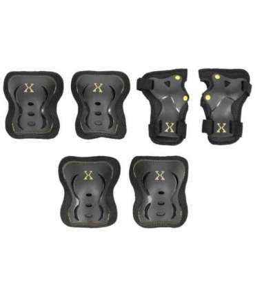 H320 SIZE M BLACK-YELLOW PROTECTORS SET NILS EXTREME