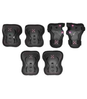 H320 SIZE L BLACK-PINK PROTECTORS SET NILS EXTREME