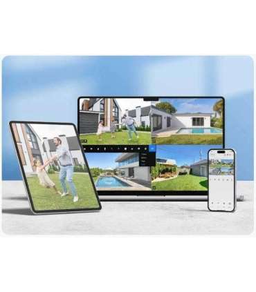 Reolinmk Argus Series B430 Smart 5MP Pan & Tilt Wire-Free Camera, Black Reolink