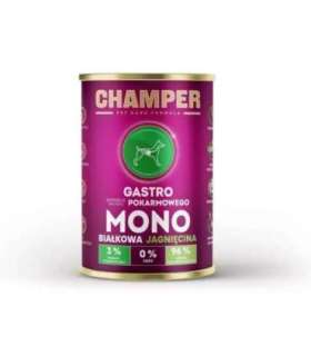 CHAMPER Gastro Monoprotein Lamb - wet dog food - 400g