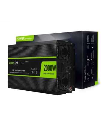 Green Cell INV11 power adapter/inverter Auto 2000 W Black