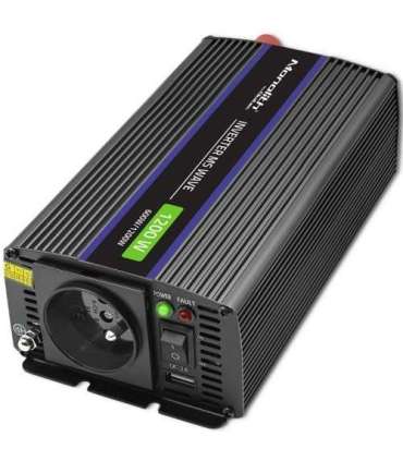 Qoltec Monolith power adapter/inverter Auto/Indoor 600 W Black