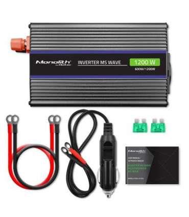 Qoltec Monolith power adapter/inverter Auto/Indoor 600 W Black