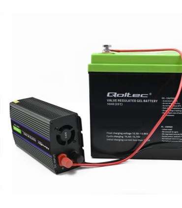 Qoltec Monolith power adapter/inverter Auto/Indoor 600 W Black