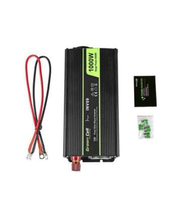 Green Cell INV09 power adapter/inverter Auto 1000 W Black