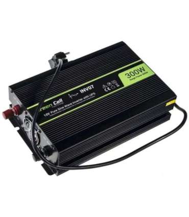 Green Cell INV07 power adapter/inverter Auto 300 W Black