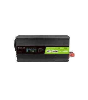 Green Cell PowerInverter LCD 12V 500W/10000W car inverter with display - pure sine wave