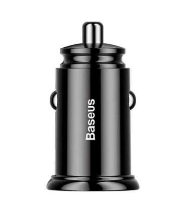 Baseus Circular 2xUSB QC3.0 5A 30W car charger (black)
