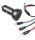 Baseus Car Charger with display 24W + Cable USB 3in1 Baseus Three Primary Colors 1,2m