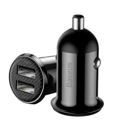 Baseus Grain Pro Car Charger 2x USB 4.8A (black)