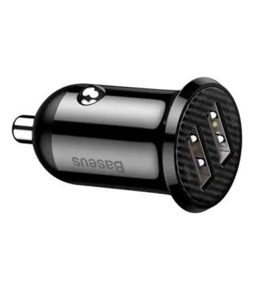 Baseus Grain Pro Car Charger 2x USB 4.8A (black)