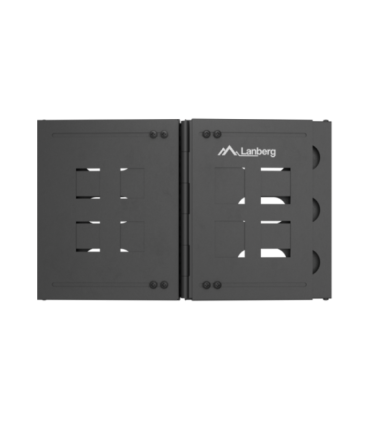Lanberg Folding Bracket Wall-mount 19" 6U 497x400/240, Black