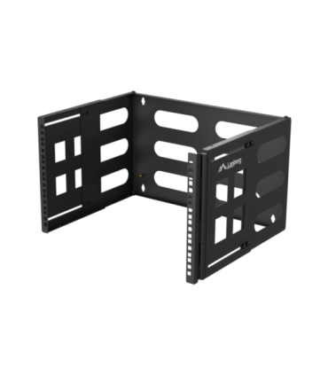Lanberg Folding Bracket Wall-mount 19" 6U 497x400/240, Black